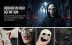 Skull Blood Pattern Half Face Mask – Lightweight PU Halloween Costume Halloween Costume Mask Richie's