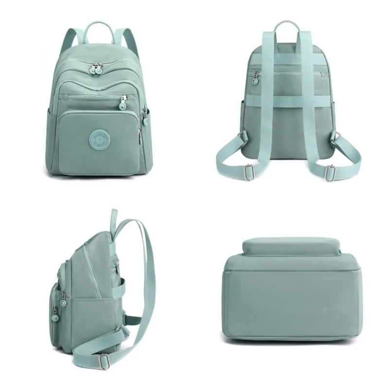 Women's Waterproof Nylon Backpack – Casual Travel School Bag Women's Backpack Richie's