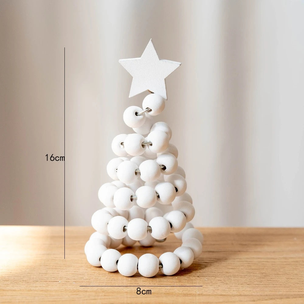 Nordic Wooden Christmas Tree Desktop Ornament | Holiday Decor Christmas Tree Ornament Richie's B 1PC