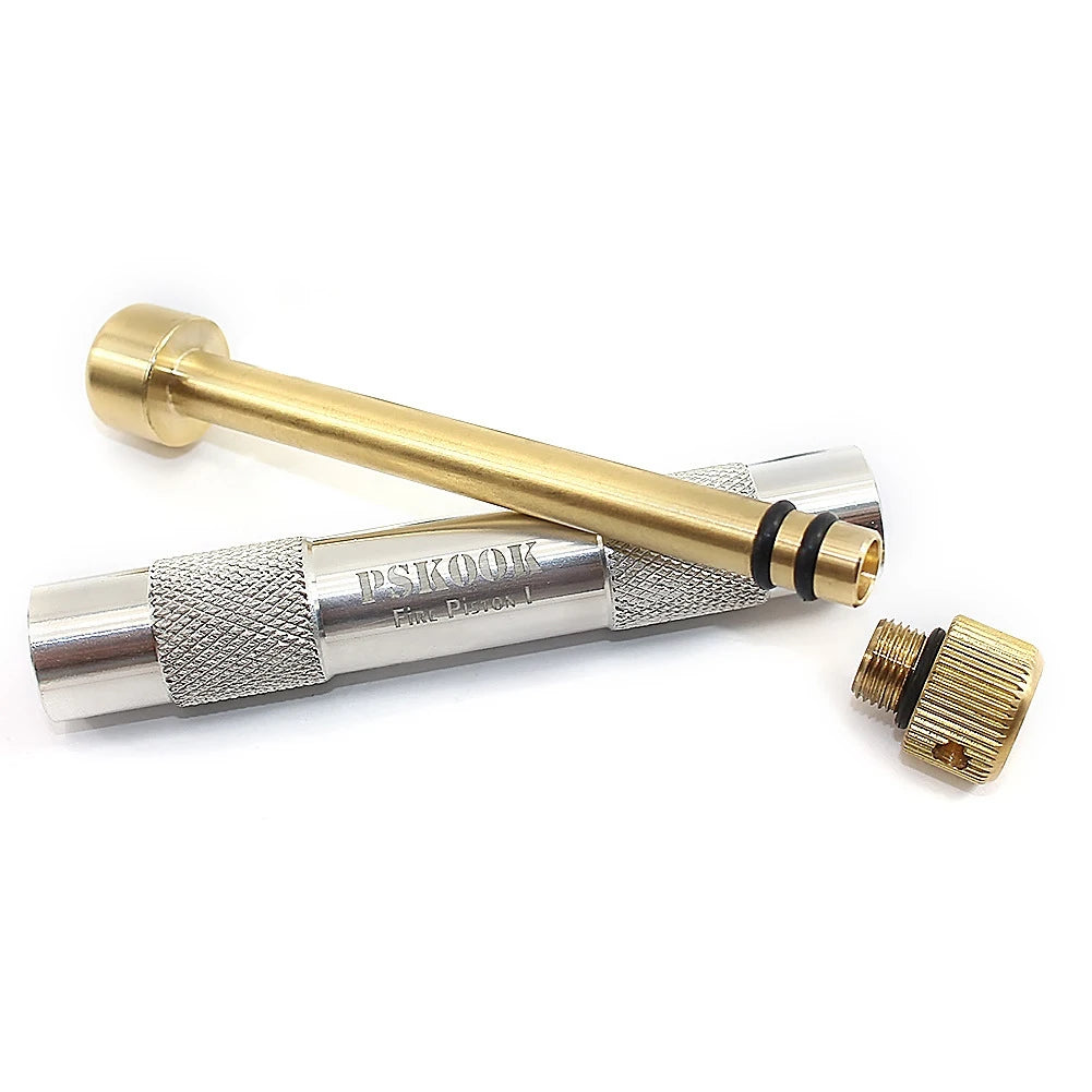 Brass Fire Piston Kit – Air Compression Fire Starter Tool Fire Piston Starter Richie's
