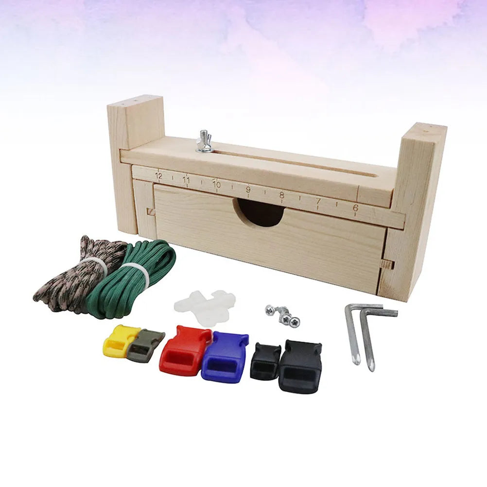 Wooden Weaving Loom Rack – Adjustable DIY Bracelet Making Kit Bracelet Weaving Loom Richie's Default Title