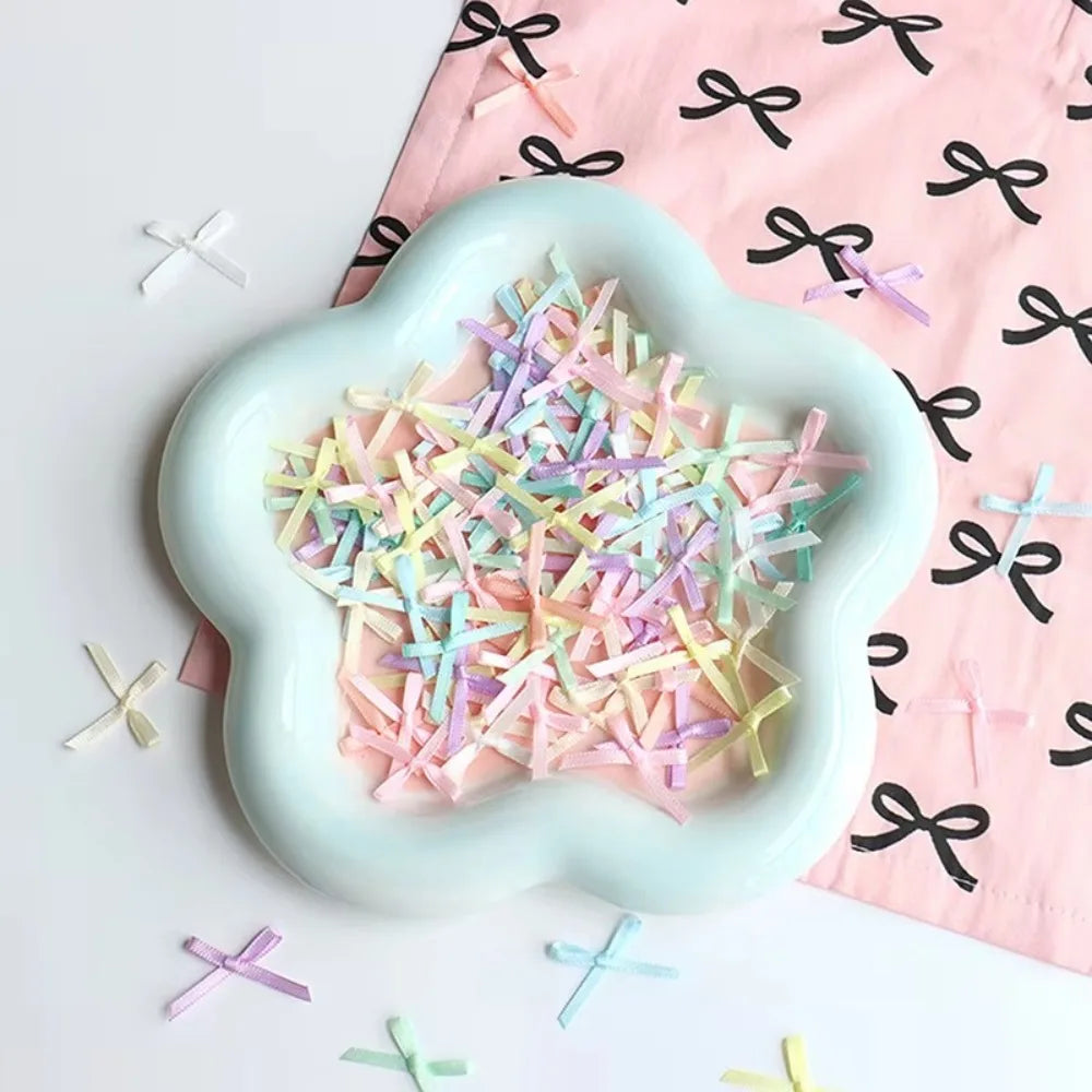 100pcs Mini Ribbon Bows 2x3cm DIY Gift Wrapping Craft Decoration Craft Ribbon Bows Richie's