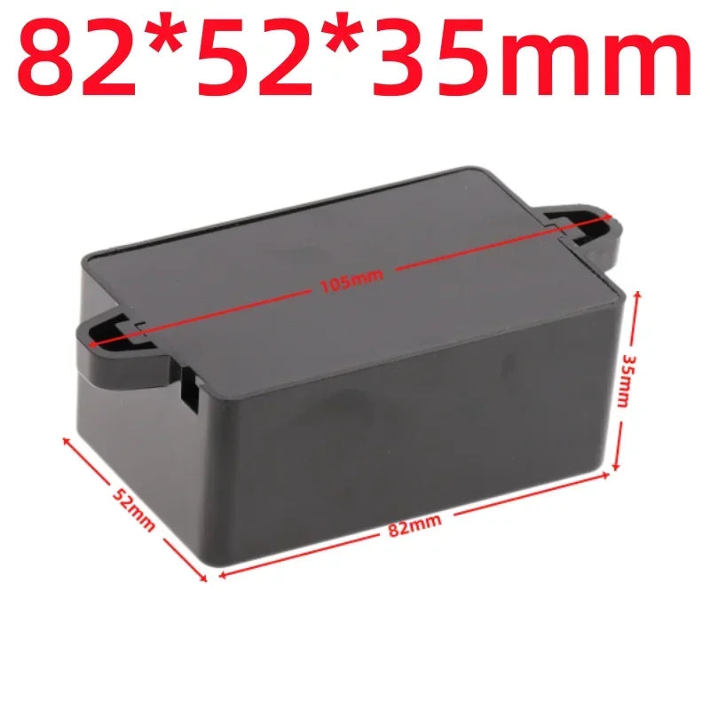 Waterproof ABS Plastic Project Box Electronic Enclosure Case Electronic Enclosure Box Richie's 82x52x35mm-Black