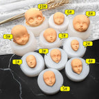 3D Baby Face Silicone Mold – DIY Doll Modification Clay Tool Silicone Craft Mold Richie's