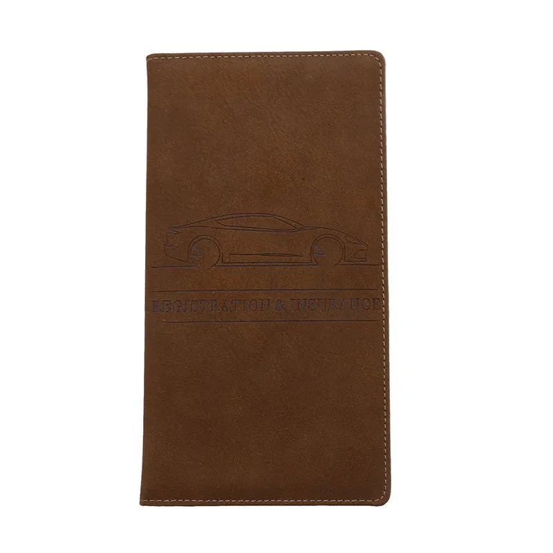 Car Registration & License Card Holder Wallet – Unisex Card Holder Wallet Richie's Brown