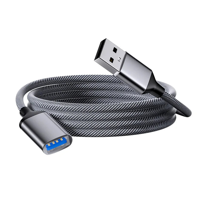 USB 3.0 Male to Female Nylon Braided Extension Cable 0.5M–2M USB Extension Cable Richie's 1m
