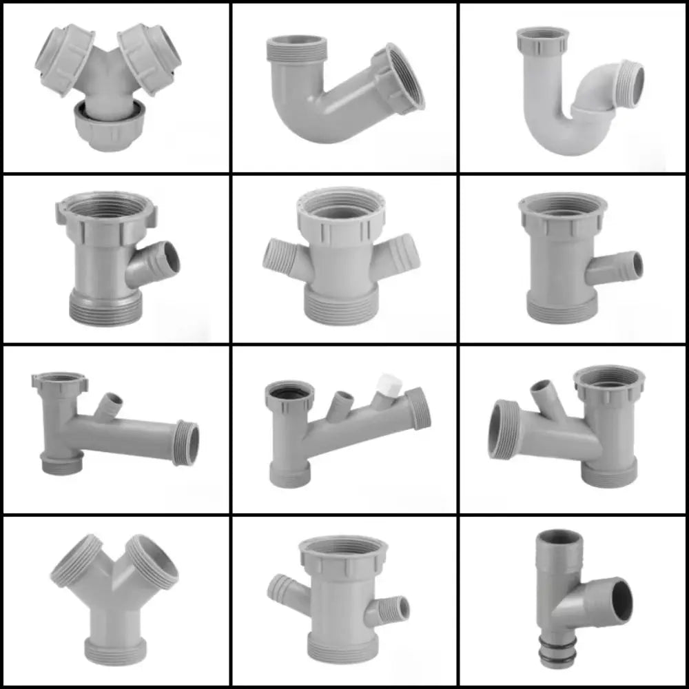 Kitchen Sink Drain Connector Threaded Nut Sealing Gasket Adapter Drain Pipe Adapter Richie's