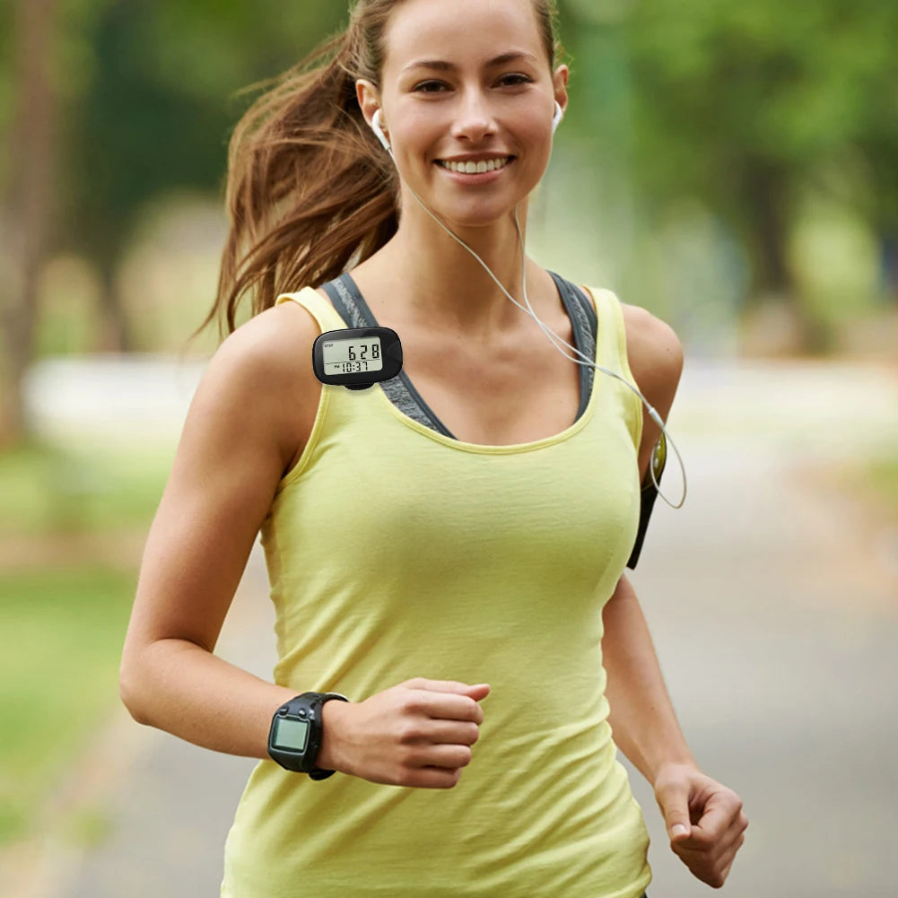 Clip-On Walking Pedometer LCD Step Counter | Outdoor Sports Clip-On Pedometer Richie's