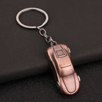 Retro Racing Car Keychain – Zinc Alloy Metal Key Ring Fob Car Keychain Richie's B 1 Piece