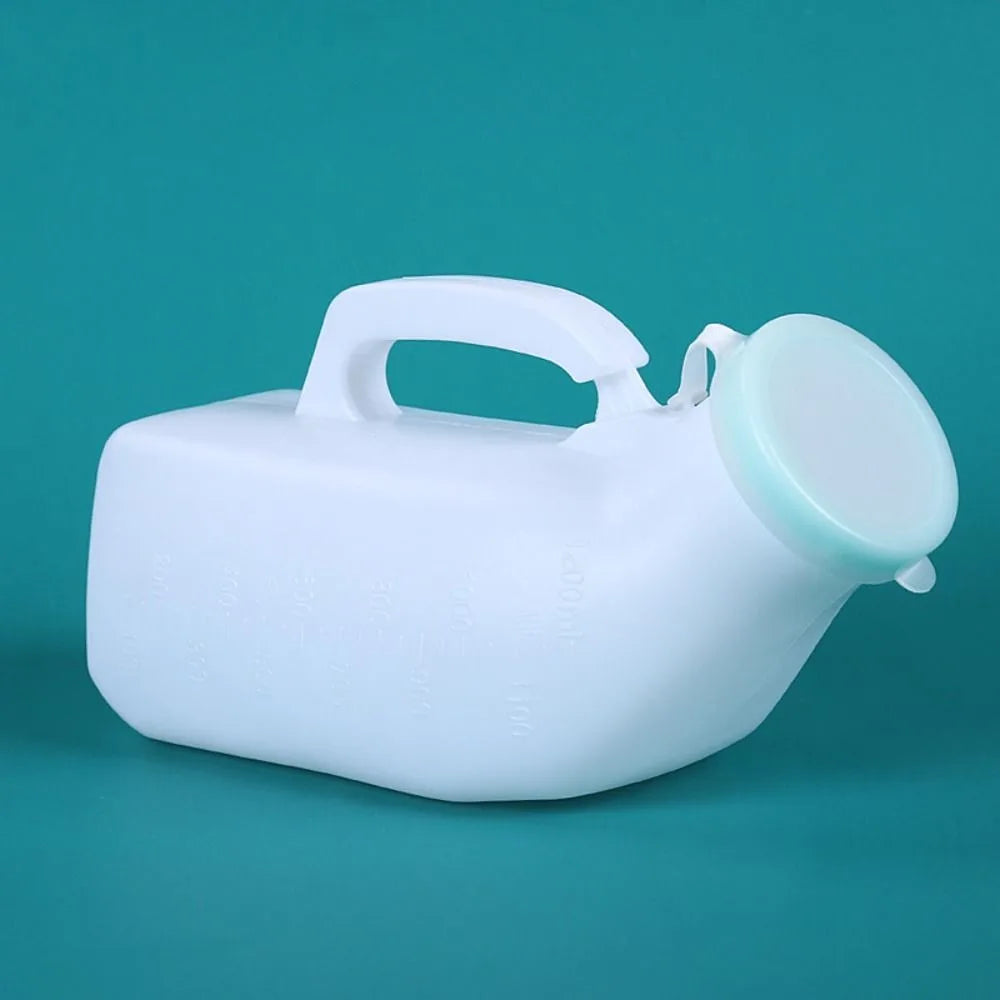 Portable Urinal Bottle with Lid – 1000ml Large Capacity Travel Portable Urinal Bottle Richie's 1200ML-White A