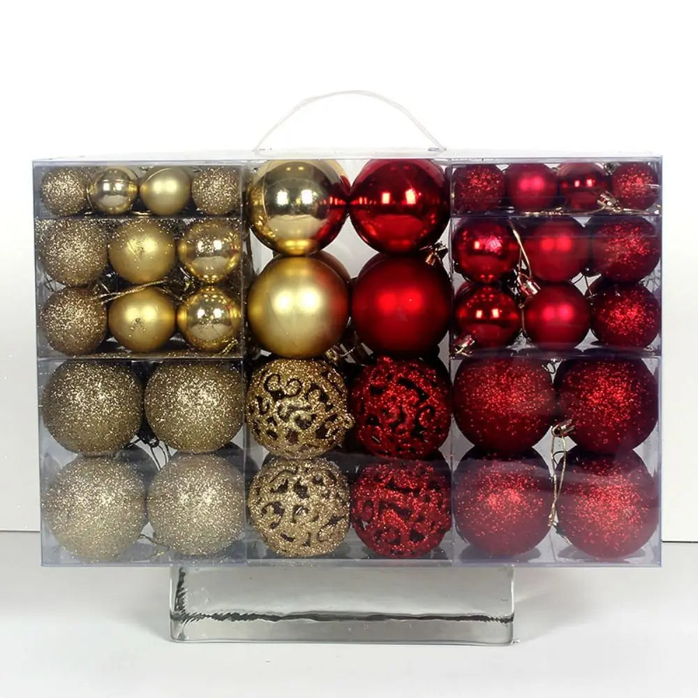 100PCS Christmas Ball Ornaments Set – 8cm, 18 Colors Baubles Christmas Ornament Set Richie's 4