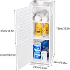 Narrow PVC Corner Bathroom Storage Cabinet – Freestanding Corner Storage Cabinet Richie's