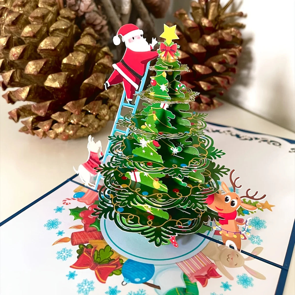 Christmas 3D Santa Claus Pop-Up Decorative Card | Holiday Gift Holiday Greeting Card Richie's