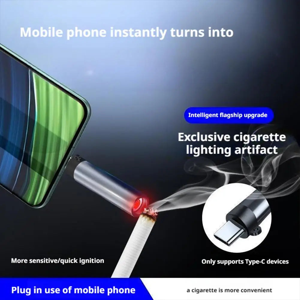 USB Electric Flameless Keychain Lighter – Type-C Rechargeable Electric Arc Lighter Richie's Default Title