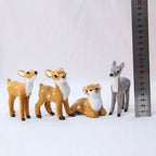 Miniature Artificial Fur Deer Figurine – Fairy Garden Decor Decorative Figurine Richie's