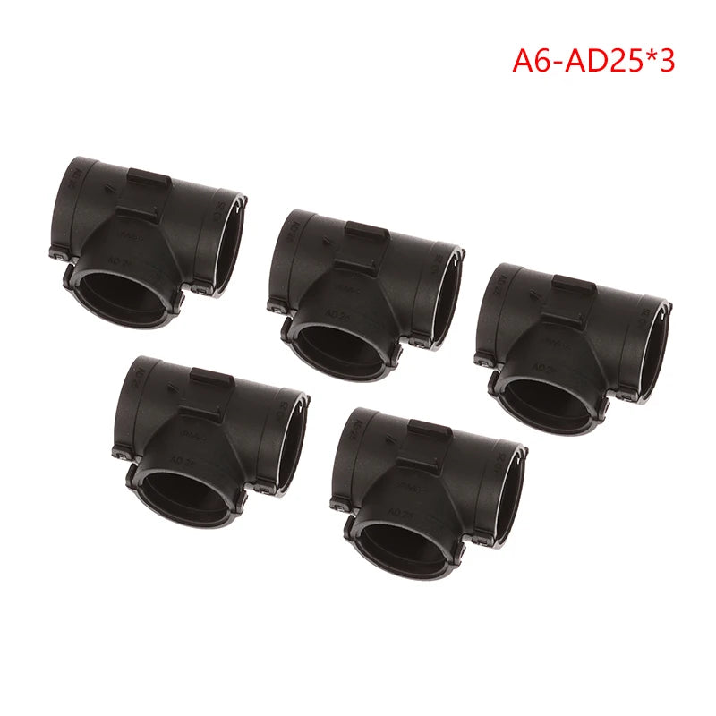 5Pcs T/Y-Shape Three-Way Corrugated Hose Wiring Connector Wiring Harness Connector Richie's A6