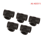 5Pcs T/Y-Shape Three-Way Corrugated Hose Wiring Connector Wiring Harness Connector Richie's A6