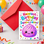 Purple Dumplings Birthday Card – Cute Gift for Food Lovers Greeting Card Richie's