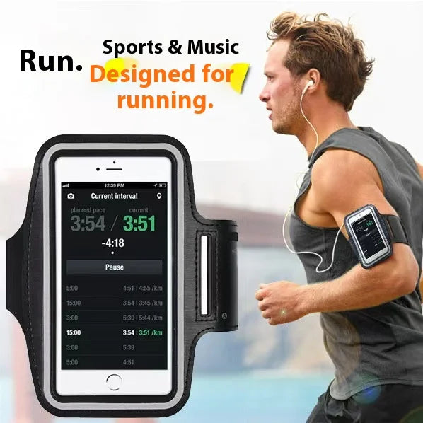 Running Sports Phone Armband for iPhone & Samsung Up to 7 Inches Phone Armband Case Richie's