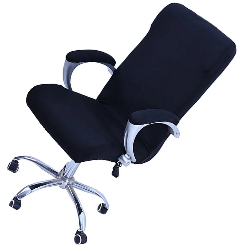 Elastic Office Chair Slipcover Size M Black – Stretch Fit Chair Slipcover Richie's 110X45X0.5CM