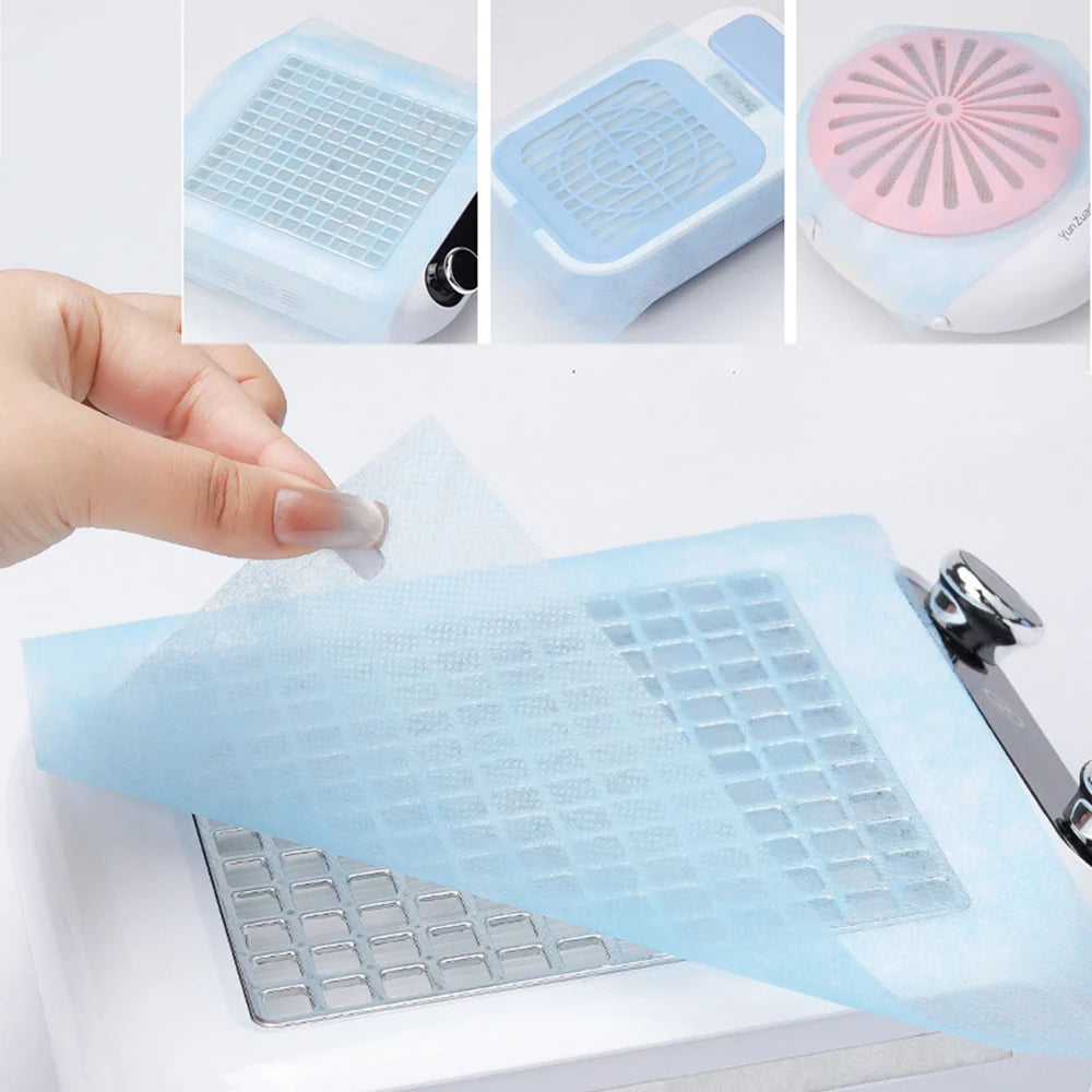 Disposable Nail Dust Collector Filter Paper 100–500 Pcs Nail Dust Filter Richie's