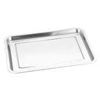 304 Stainless Steel Square Tray – Warp Resistant, Rolled Edge Stainless Steel Baking Tray Richie's