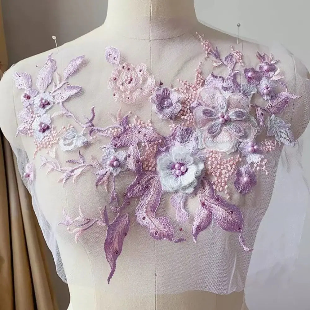 Sequin Embroidery Floral Patch – DIY Appliqué for Costumes Embroidery Patch Richie's