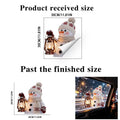 Knitted Texture Static Window Clings – Christmas Decor Decals Window Clings Richie's 1pc