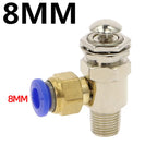 TAC2-2P Pneumatic Exhaust Valve 2/2 Way M5 & 1/8" Push Button Pneumatic Exhaust Valve Richie's TAC2-2P -PC8MM