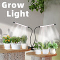 USB Clip-On LED Grow Light with 3/9/12Hr Timer – Indoor Plants LED Grow Light Richie's 2Heads USB