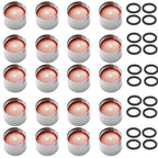 20 Pcs Brass Faucet Aerator Water Saving Anti-Splash Bubbler Faucet Aerator Richie's 4L-minute brass 22MM