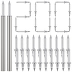 Double-Head Seamless Skirting Nails – Rust-Proof Metal Fixator Skirting Finishing Nails Richie's 2 Rods 200 nails