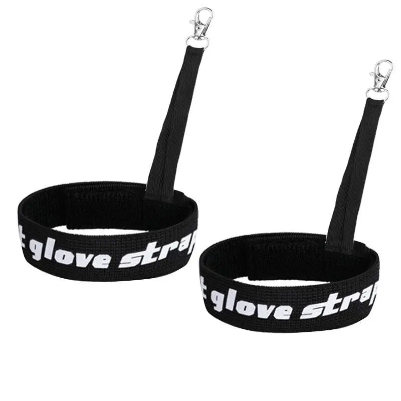 Elastic Wrist Straps for Ski & Snowboard Gloves | Unisex Ski Glove Strap Richie's 2pcs logo and button
