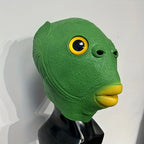 Green Fish Head Mask – Latex Novelty Animal Costume Prop Novelty Costume Mask Richie's