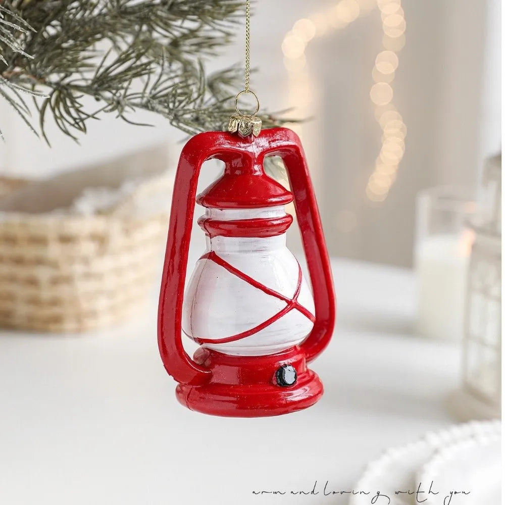 Red & White Plastic Christmas Tree Hanging Ornaments – DIY Christmas Ornaments Richie's