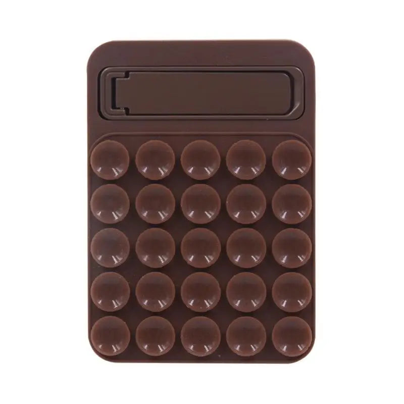 Foldable Silicone Suction Phone Mount – Shower Mirror Holder Phone Suction Mount Richie's Brown