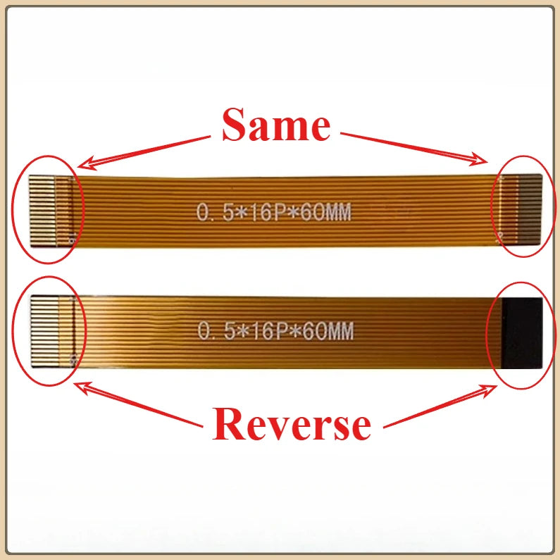 FPC 0.5mm Pitch Flexible Ribbon Cable LVDS MIPI LCD 6P–68P Flexible Ribbon Cable Richie's