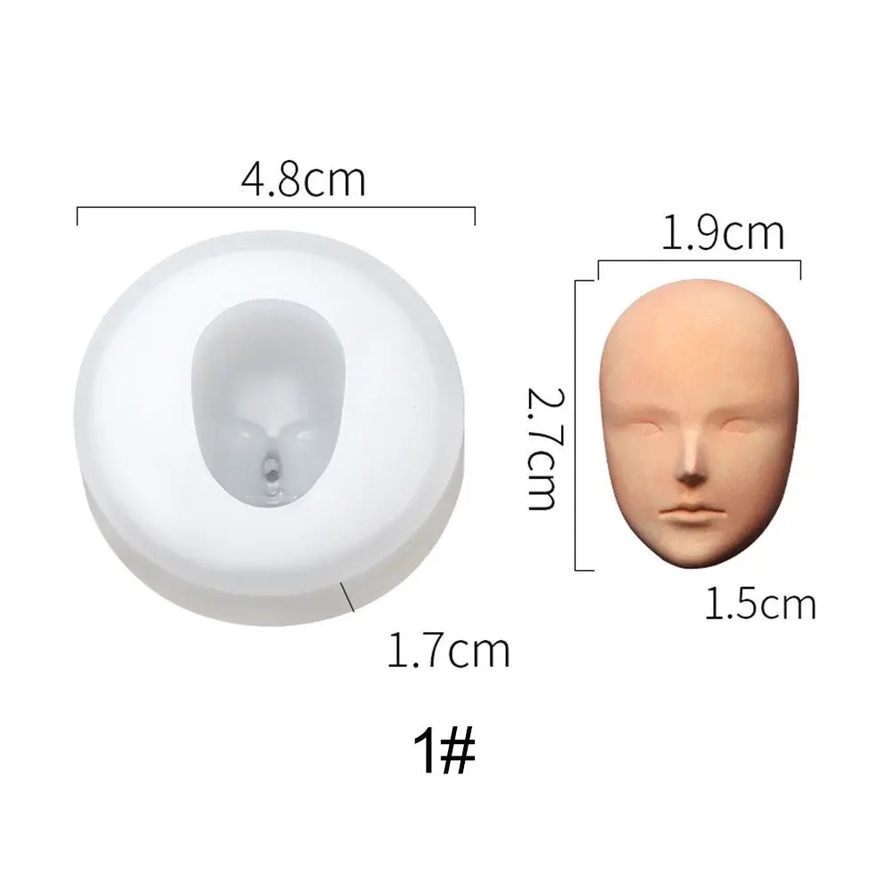 3D Baby Face Silicone Mold – DIY Doll Modification Clay Tool Silicone Craft Mold Richie's 1