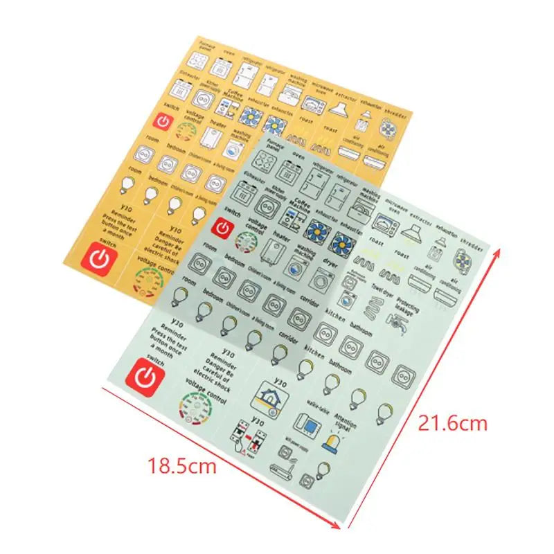 Waterproof Circuit Breaker Labels – Electric Box Sticker Sheets Electrical Panel Labels Richie's