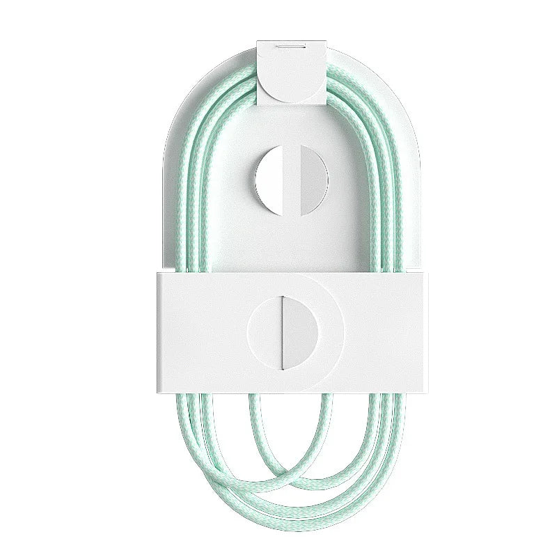 60W PD USB-C to USB-C Nylon Braided Cable – 6 Colors | FUCHU USB-C Charging Cable Richie's Green 1M