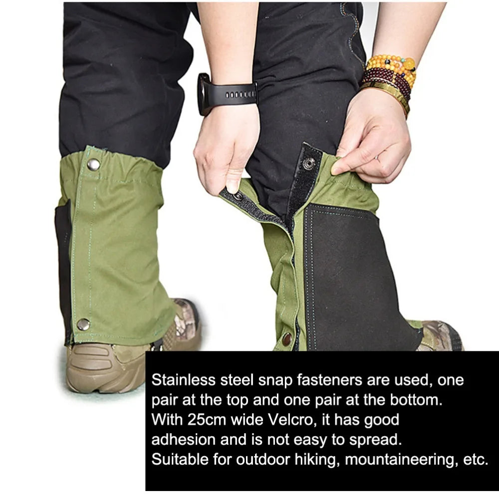 Canvas Hiking Gaiters – Water Resistant Adjustable Ankle Covers Hiking Gaiters Richie's