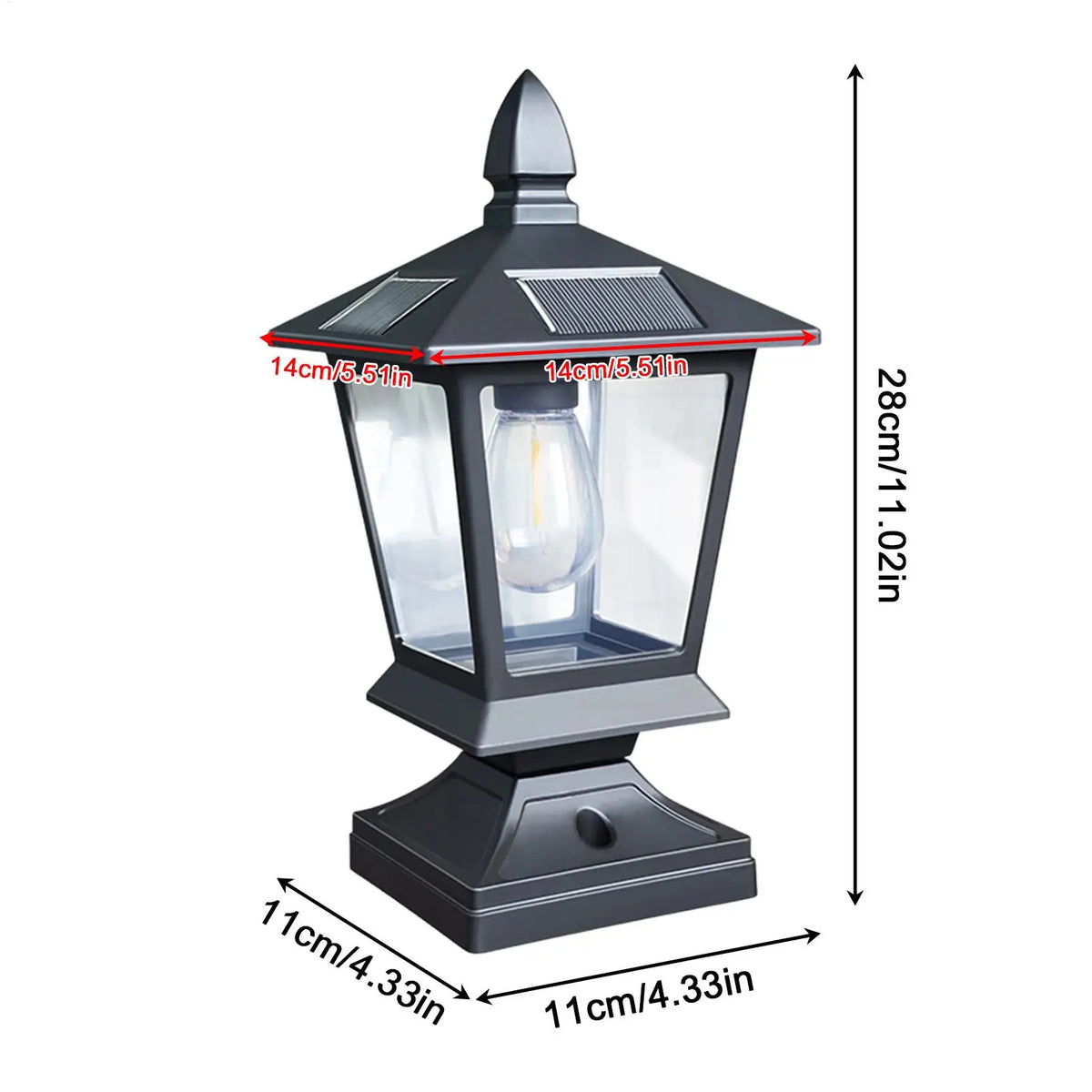 Solar Post Lights Outdoor IP65 Waterproof Garden Pole Lamp Solar Outdoor Light Richie's
