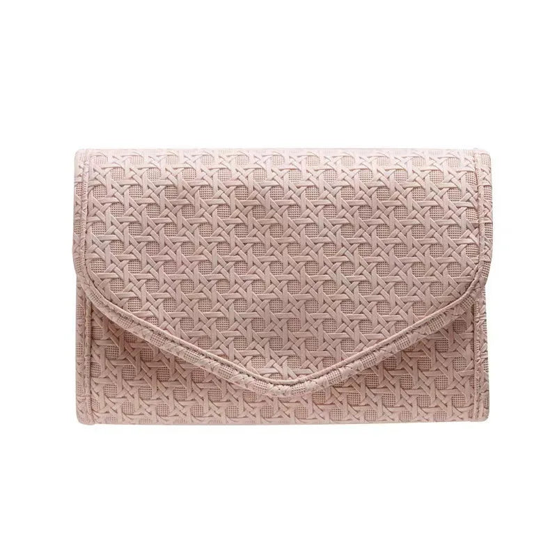 Foldable Travel Jewelry Organizer Bag – Necklaces & Rings Jewelry Travel Organizer Richie's pu-L-15.5x22cm pink