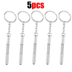 Precision Eyeglass & Watch Repair Screwdriver Kit + Keychain Precision Screwdriver Richie's 5Pcs