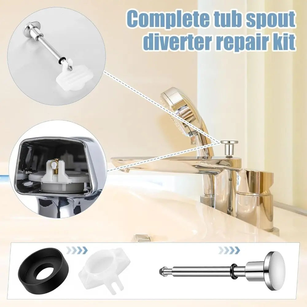 Tub Spout Diverter Repair Kit | Chrome Valve Stem & Seals Diverter Repair Kit Richie's