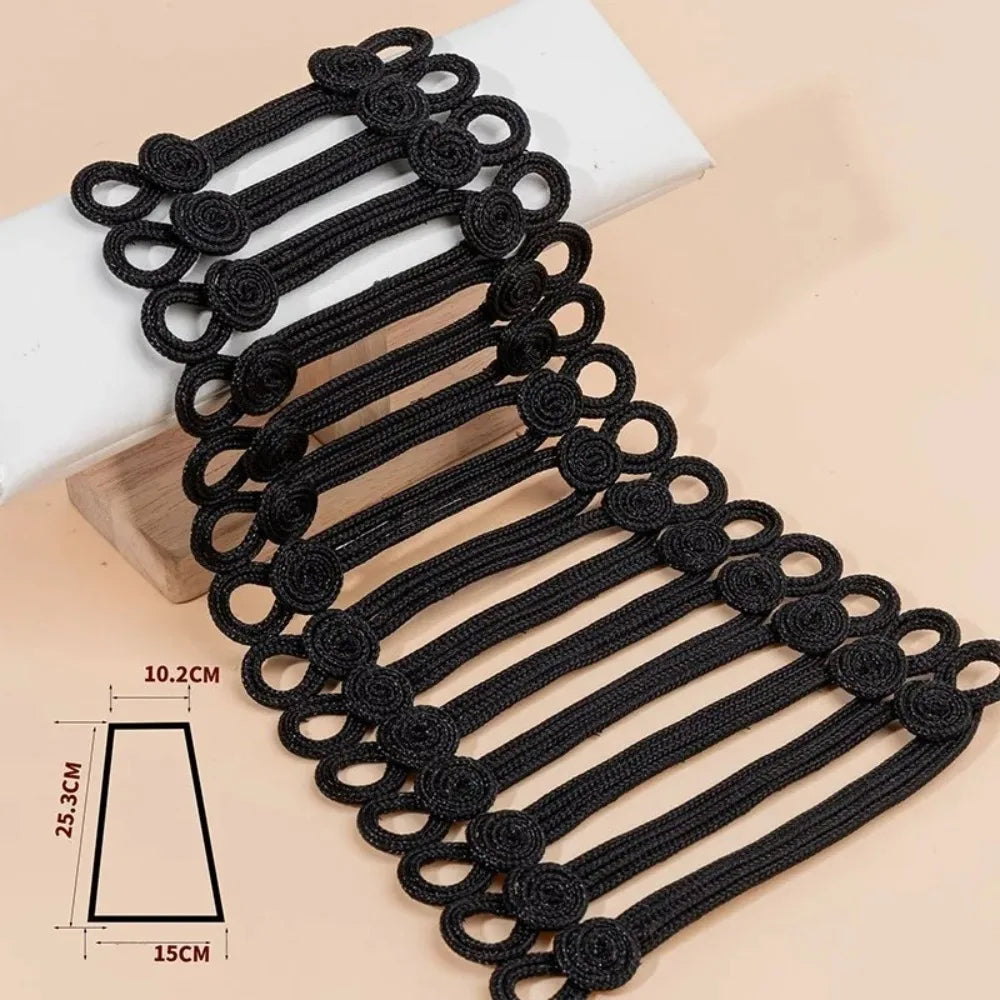 Handmade Gold Cord Baroque Applique Patch – Large Uniform Style Clothing Applique Patch Richie's B Black L