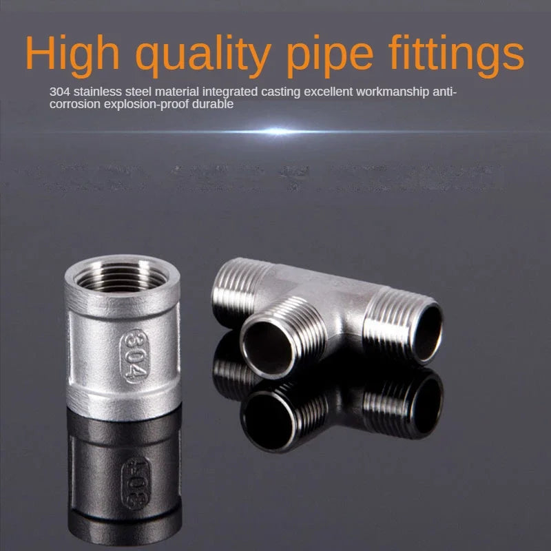 1/2" 304 Stainless Steel Pipe Fittings – Tee, Elbow & Connector Pipe Fitting Richie's