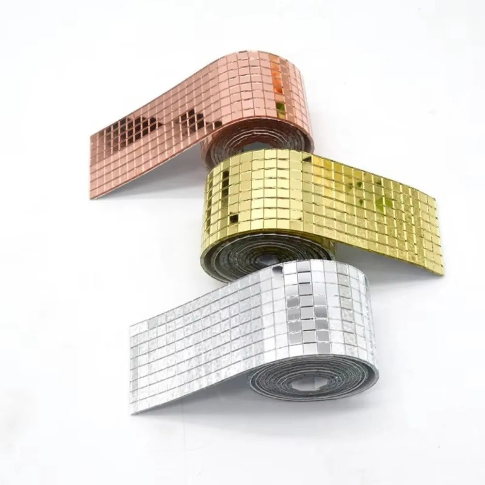 Self-Adhesive Disco Ball Mirror Mosaic Tile Sticker Roll Mirror Mosaic Sticker Richie's