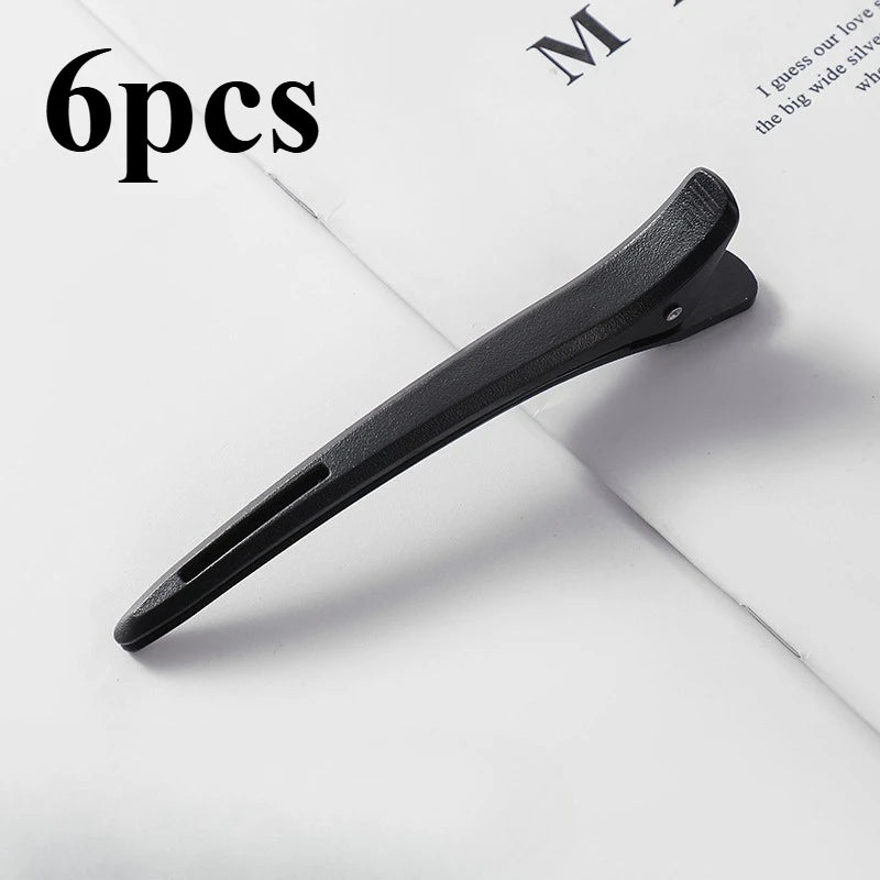 6-Pack Non-Slip Hair Sectioning Clips | Salon & Home Styling Hair Sectioning Clips Richie's Black 6pcs
