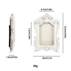 Victorian Vintage Resin Gold Picture Frame – Ornate Antique Style Decorative Picture Frame Richie's Style3-White
